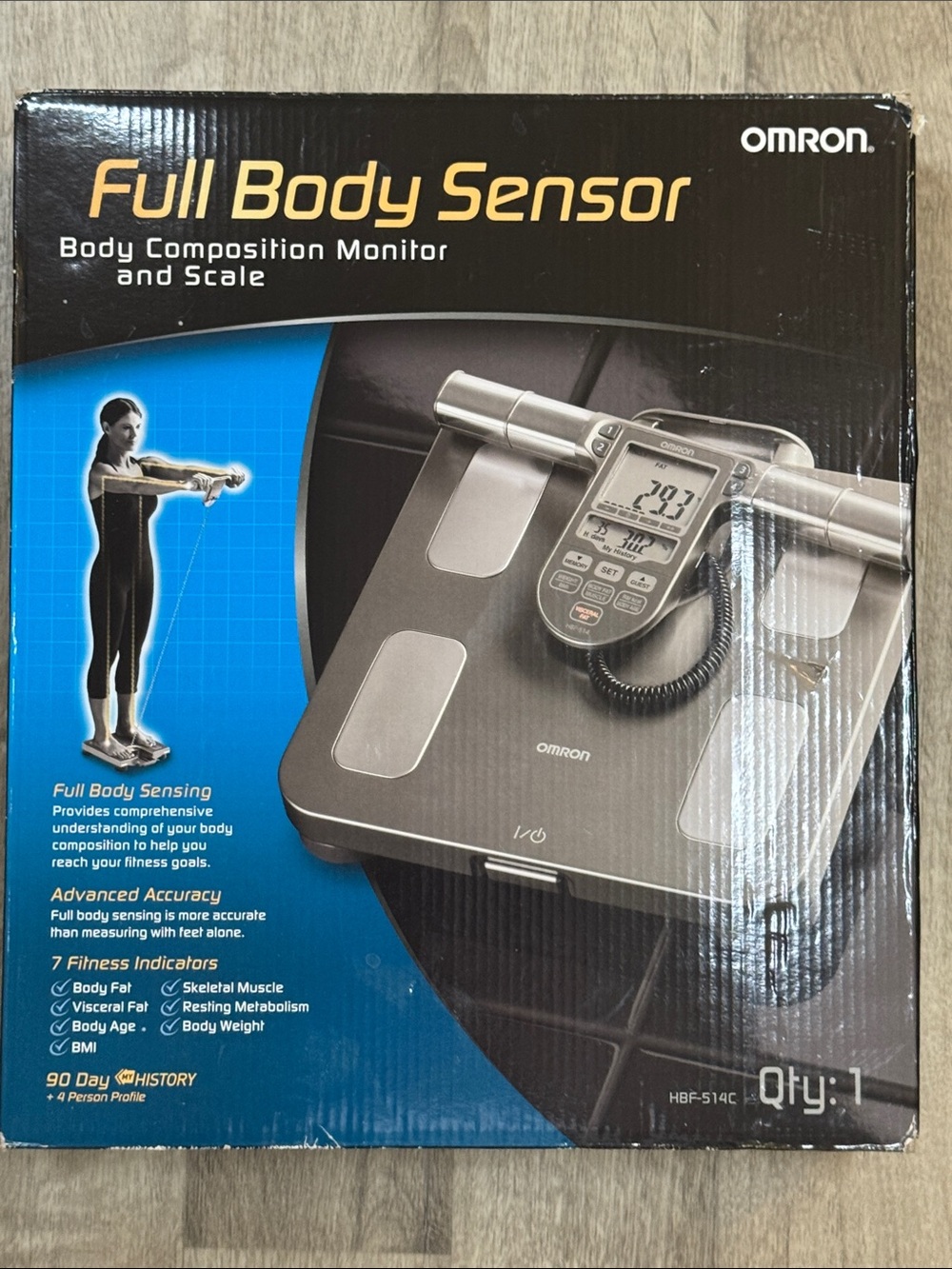 OMRON Gray and Silver Full Body Sensor Body Composition Monitor
